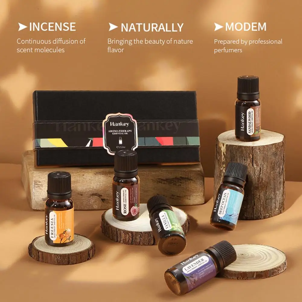 Essential Oil Aromatherapy Gift Box Fresh Long-lasting Floral & Fruity Fragrance Water Solubility Essential Oil For Diffuser