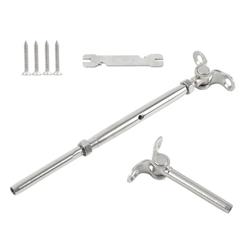 50pcs Cable Railing Kit 3/16" Swage Toggle Turnbuckle Hardware Angle