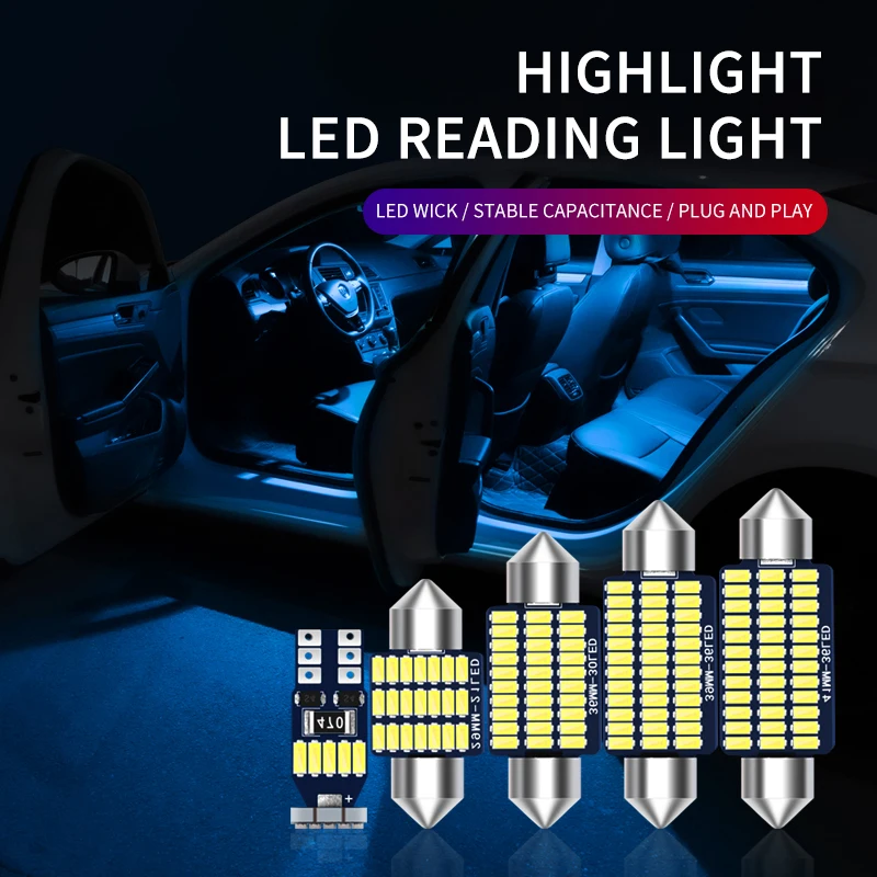 Intérieur Led Kit de Lumière Pour Volvo XC60 2009-2015 2016 2017 LED Dôme  Carte Plaque D'immatriculation Lumière Canbus - AliExpress