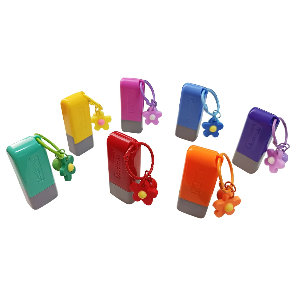 학교 교복 아동복 스탬핑 5 색을위한 미니 포켓 프리 잉크 방수 맞춤 이름 스탬..