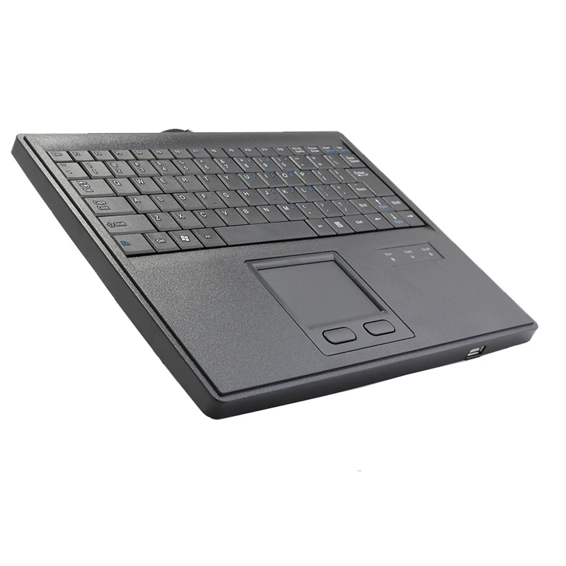 Novo Teclado Industrial 87 Teclas Pequeno Teclado Touchpad Mouse.