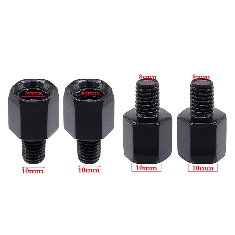 Universal Mirror Adapter 1 Pair M10 M8 Clockwise Motorcycle Motorbike Rearview Mirror Adapter Bolt Steel Metal for Motorcycle motorcycle mirror motorcycle mirrors motorcycle mirror mount motorcycle mirror bracket