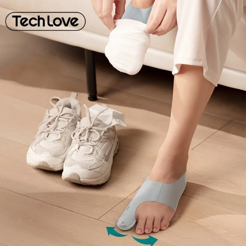 Tech Love Hallux Valgus Corrector Toe Straightener Adjustable Orthopedic Socks Relief Bunion Pain Feet Protector Foot Care Tools