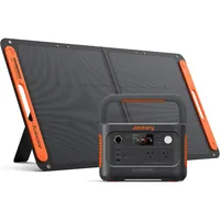 Solar Generator, Equipped with 100W Solar Panels, 632Wh LiFePO4 Battery, 800W AC 100W USB-C Output, Portable Power Station 1
