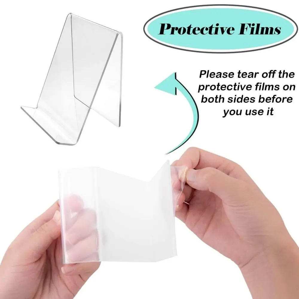DIY Books Holder Acrylic Stand for Books Clear Easel Book Shelf Fashion Support Livre Book Ends Organizer Display Stand book organizer book holder book stand