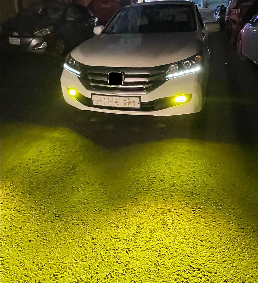 2x Lens Front LED Fog Lights Assembly White / Yellow Color Car Fog Lamp for Honda Civic EP Civic EU 3D 5D Type R 2003 2004 2005 detail image 7