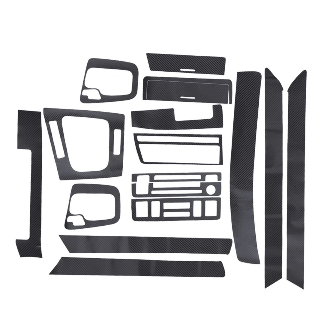 

Черная Стильная 3d-панель из углеродного волокна, ПВХ, интерьерная панель, переключение передач, Центральная панель, крышка, отделка LHD, подходит для BMW 3 серии E46 2005-1998