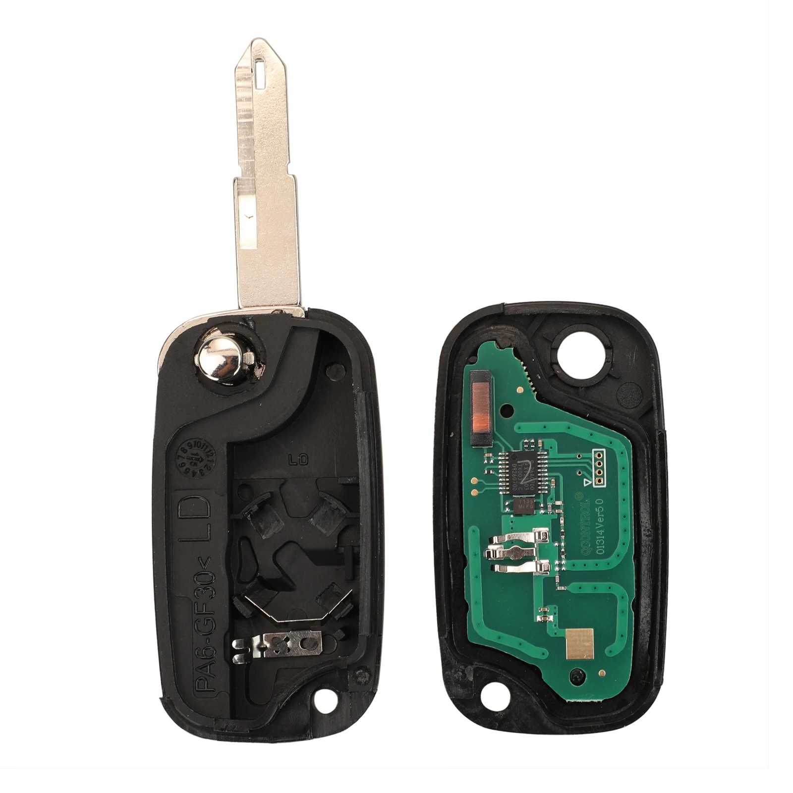 Jingyuqin 2/3BNT Für Renault Vivaro Traffic Master Kangoo Clio Dacia 433MHz ID46 PCF7947 /7946 Chip Klappbarer Fernschlüssel VA2 NE72 – Detail 5