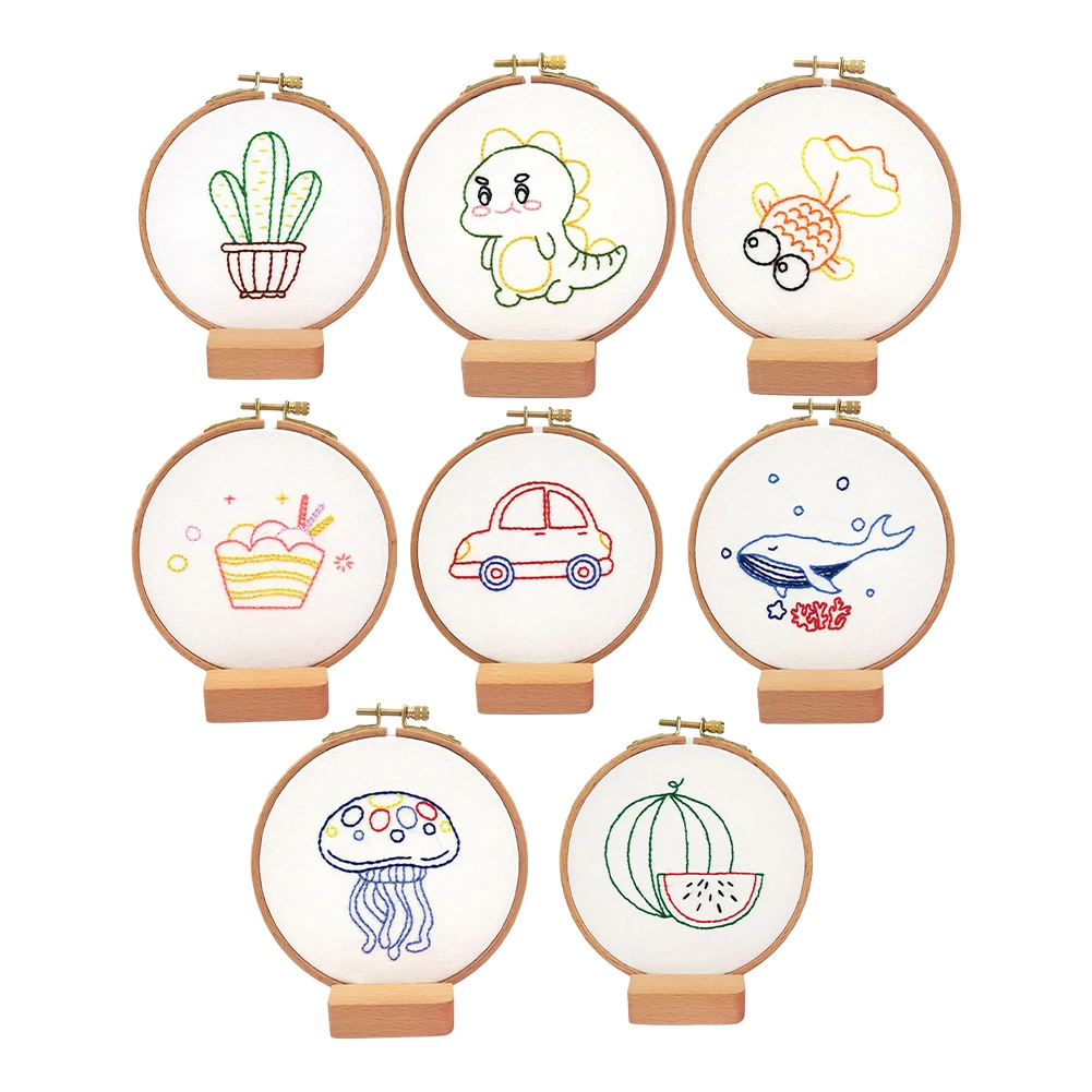 

Embroidery Smooth Stitching Beginners Cross Stitch Adjustable Embroidery Hoop Cross Stitch DIY Embroidery Hoop