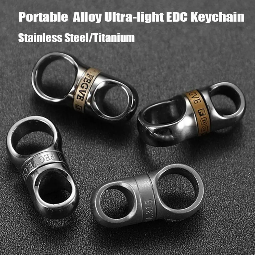 

Portable Titanium Alloy Keychain 360° Rotatable Ultra-light Car Key Ring Stainless Steel/Titanium Keyring Outdoor Small Tool