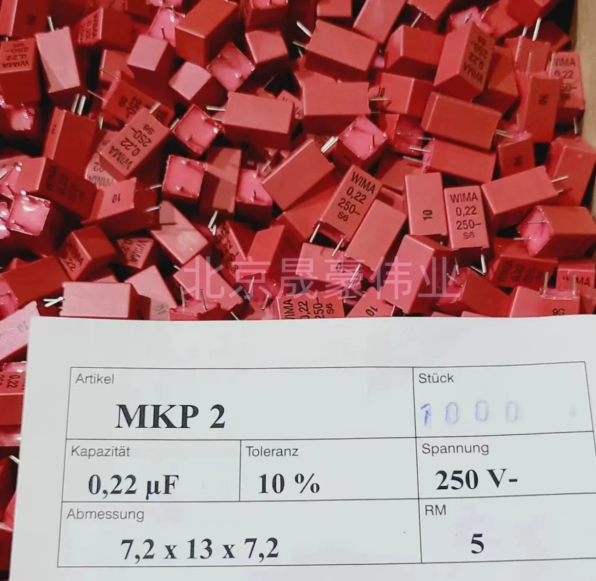 10pcs /Lot WIMA Capacitor MKP2 MKS2 250V0.22UF 220NF 250V224 Film Capacitor P: 5MM