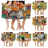 Home bath towels for the body towels bathroom quick drying microfiber beach towel Oil painting style man large sports towel 1