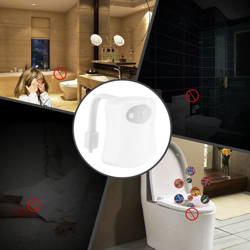 Night light motion sensor night light led night light motion sensor led light motion sensor light motion sensor lamp led motion sensor light led night lamp Toilet night lights 16-color changing inside toilet glow lamp LED nightlight motion sensor activated bathroom decoration