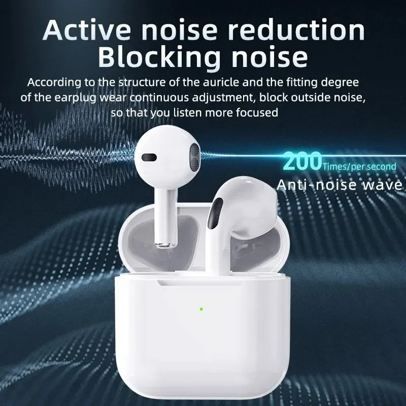 PRO4 Wireless Bluetooth Earphones Headphones Outdoor Sport Headset 5.3 Charging Bin Display Touch Control Earbuds Muisc wireless bluetooth headphones