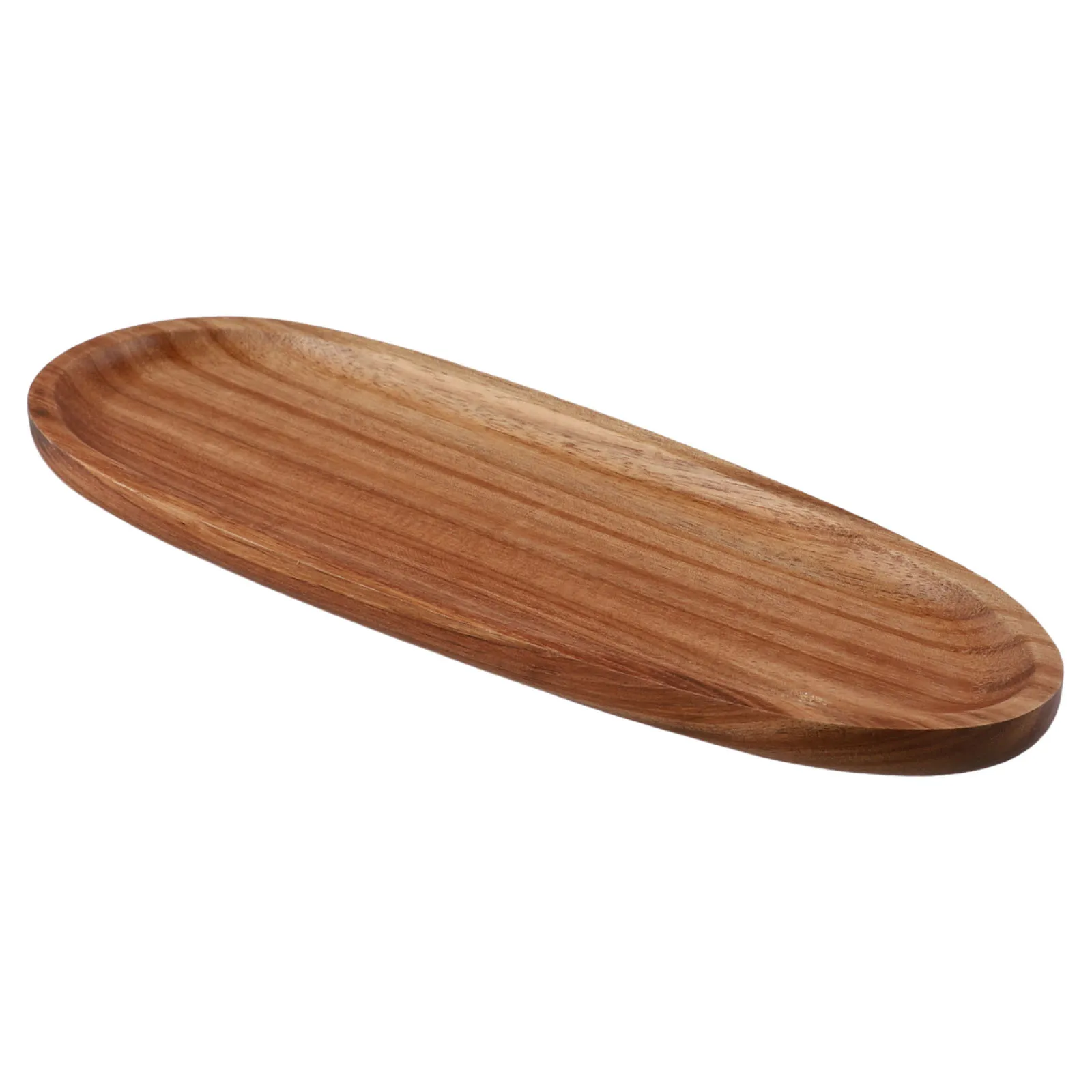 Whole Wood Lovesickness Wood Irregular Oval Solid Wood Pan Plate Fruit Dishes Saucer Tea Tray Dessert Dinner Plate Tableware Set 2