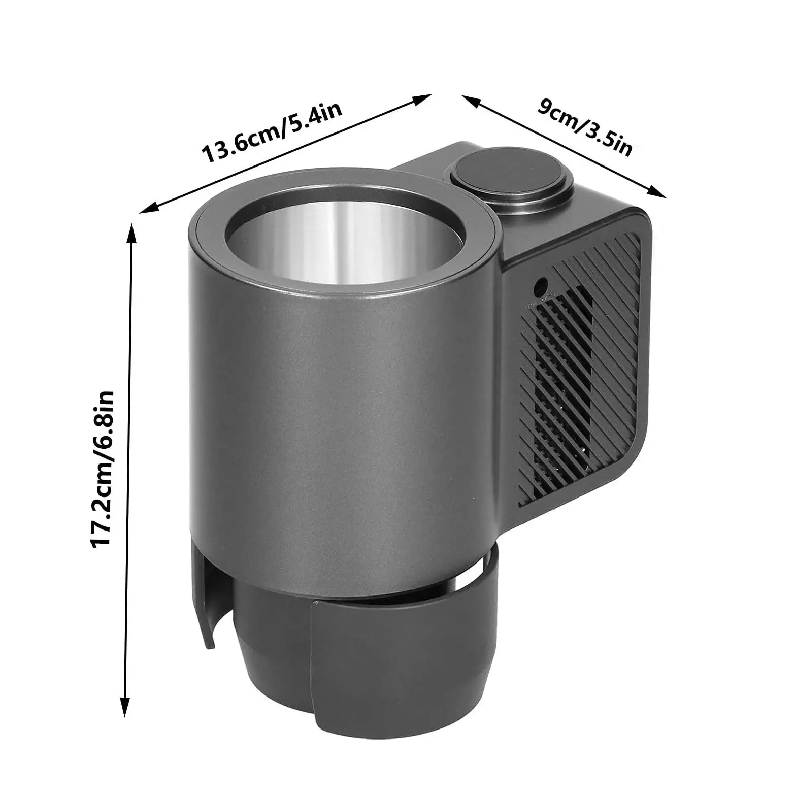Car Cup Cooler Warmer Smart Hot and Cold Cup 2 in 1 Car Drinks Cooling and Heating Car Cup Cooler/Warmer Drinks Traveler Portable Mug Holder