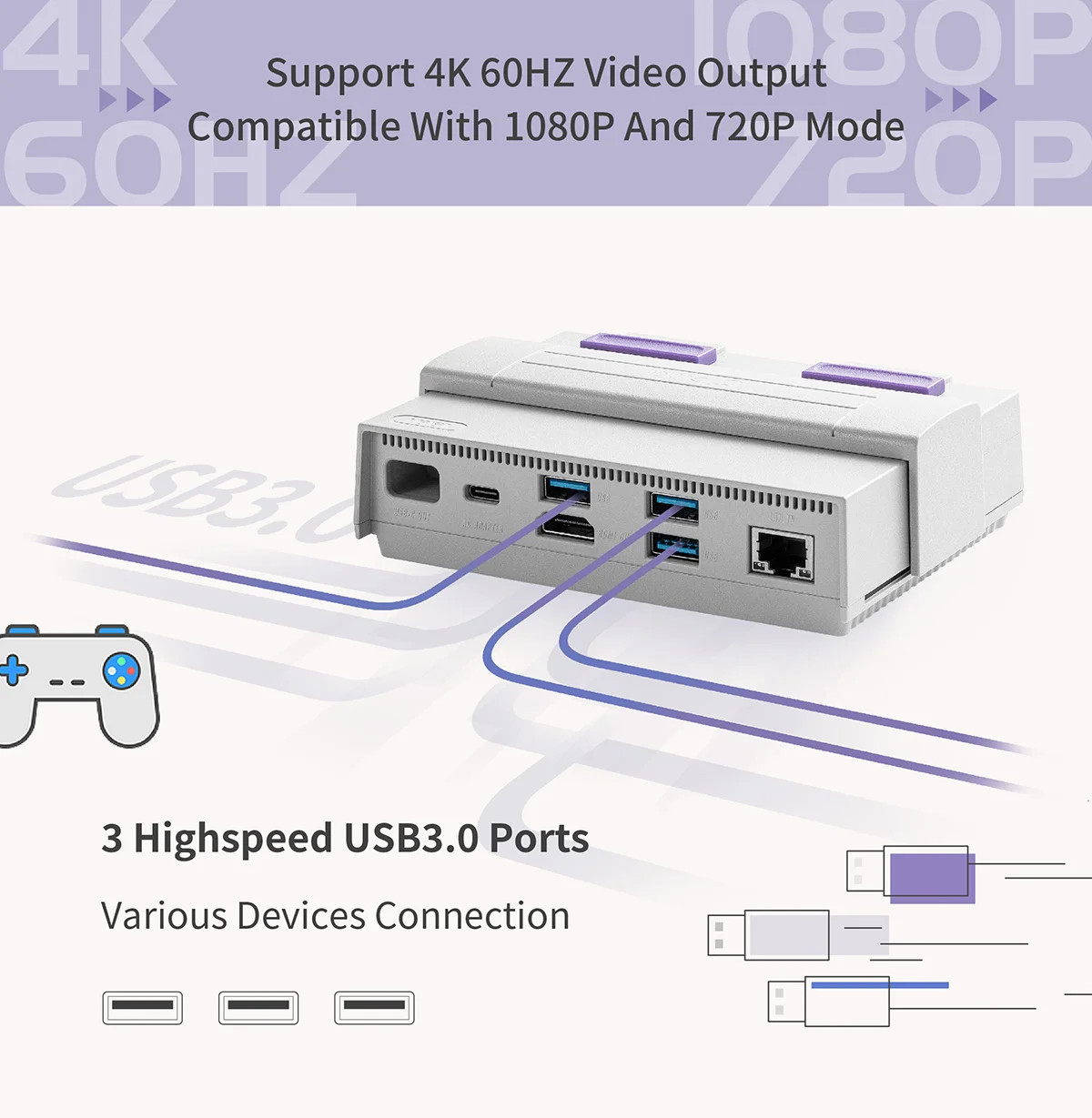 GuliKit 7 in 1 Docking Station SD03 Dock Set for Steam Deck Nintendo Switch ASUS ROG Ally AYANEO Game Console Accessories 5