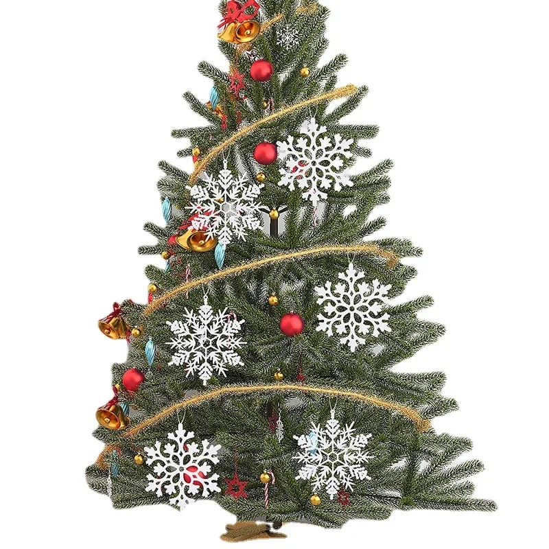 

12 шт. пластиковые снежинки, искусственные снежинки, искусственный снег, поделки ручной работы «сделай сам», Рождественские елочные украшения, украшения для дома