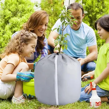 AS94-Plant Covers Freeze Protection Frost Blankets Shrubjacket Reusable Drawstring Frost Protection With Zipper For Garden