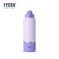 TYESO Stainless Steel Vacuum Thermo Bottle - Leak - Proof Travel Mug with Large Capacity - 1500ML (PURPLE)