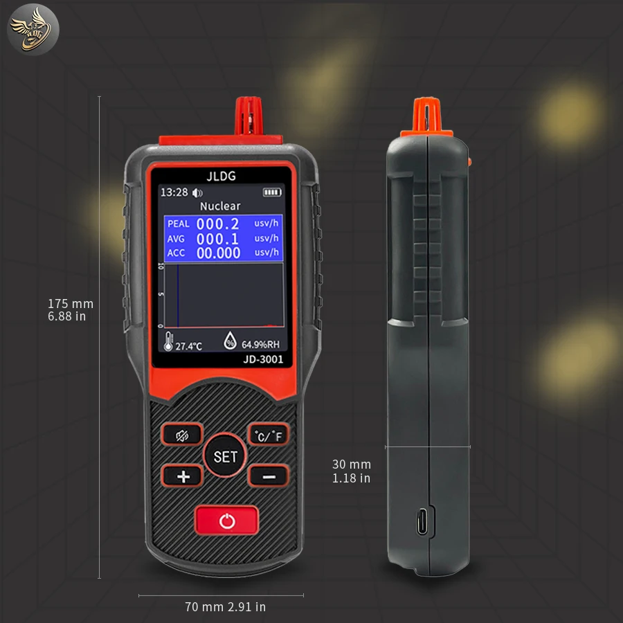 휴대용 신형 가이거 계수기 고정밀 핵 방사선 감지기 X선 베타 감마 감지기 가이거 계수기 선량계