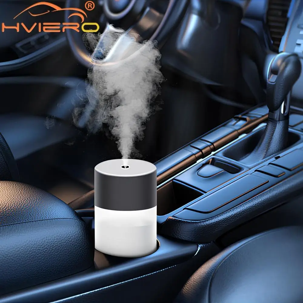 Air Humidifier 260ML Air Humidifier Ultrasonics Mini Aromatherapy Diffuser Portable Sprayer USB Essential Oil Atomizer LED Lamps For Home Car