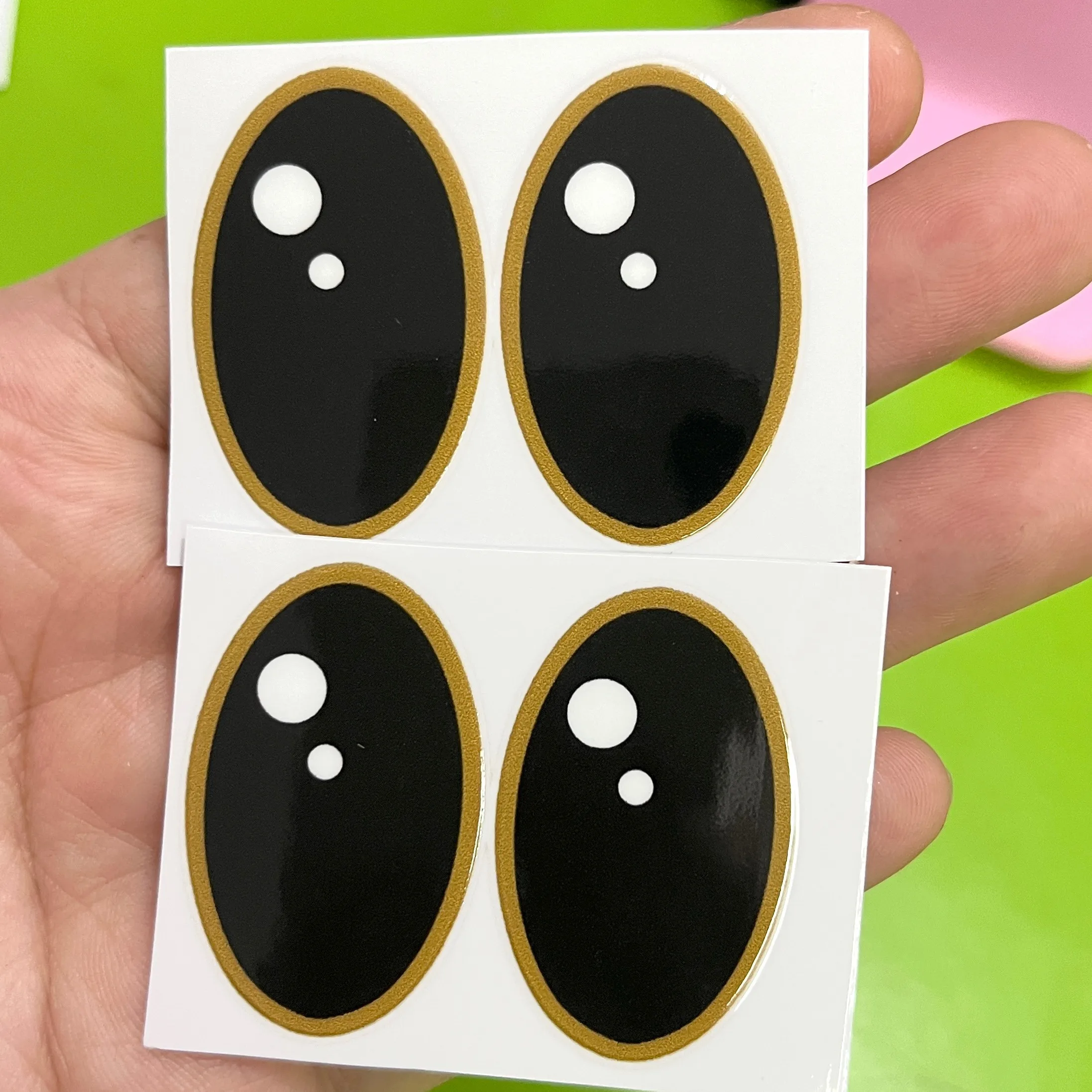 38cm Mokoko Eye Stickers For Labu Eye Makeup Color False Eyelash Customization Gorgeous And Exquisite Periphery Stickers