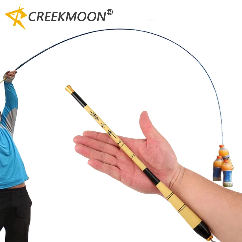 Telescopic Carbon Fiber Hand Fishing Rod Ultra Light Strong Hard Pole 2.1/3.6/4.5/5.4m/6.3M Long for Feeder Stream Super Light