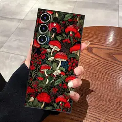 Vintage Mushroom Soft Phone Cover Case - Galaxy S20 FE (Mix01)