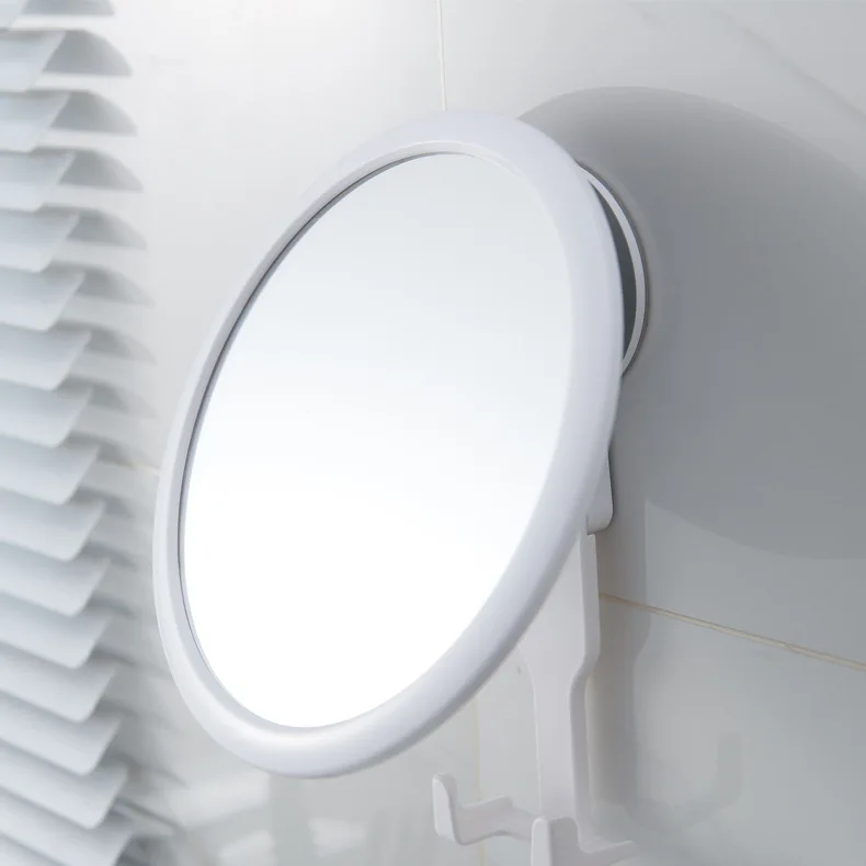 Bathroom Mirror Medium Round With Hook Storage Smart Light Makeup
