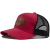 Summer Hot Sale Unisex Seven-Panel Style Trucker Hat Adjustable Baseball Cap Shark Pattern Patch Fishing Hat Mesh  Sports Dad Ha 6