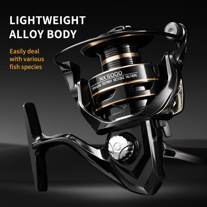 NX Fishing Reel Spinning Reel Metal Reel Cup 10KG Max Drag Power Spinning Wheel High Speed Adapt to Any Water Body 2