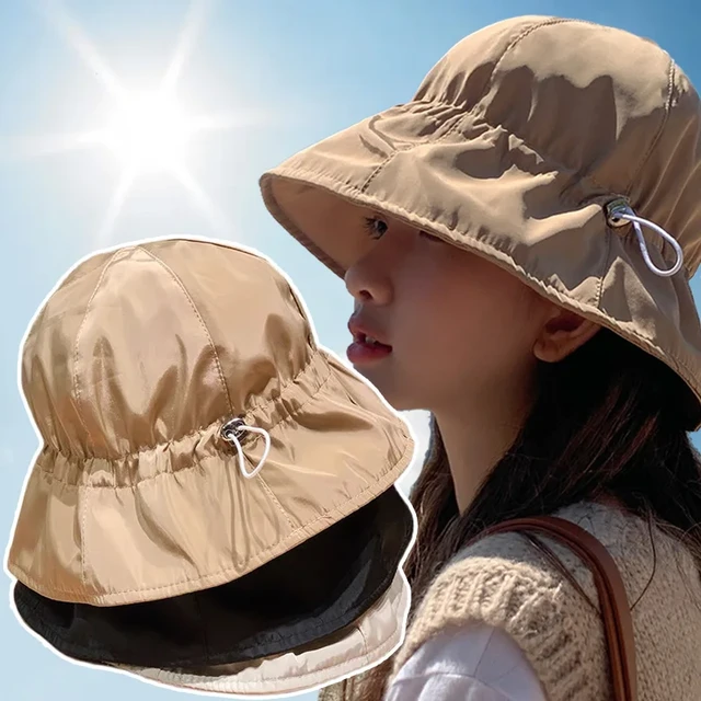 Summer Hat Bucket Sunscreen Quick-dry Adjustable Men Outdoor Fishing Hiking  Beach Hats Mesh Breathable Anti UV Sun Wind Rope Cap - AliExpress