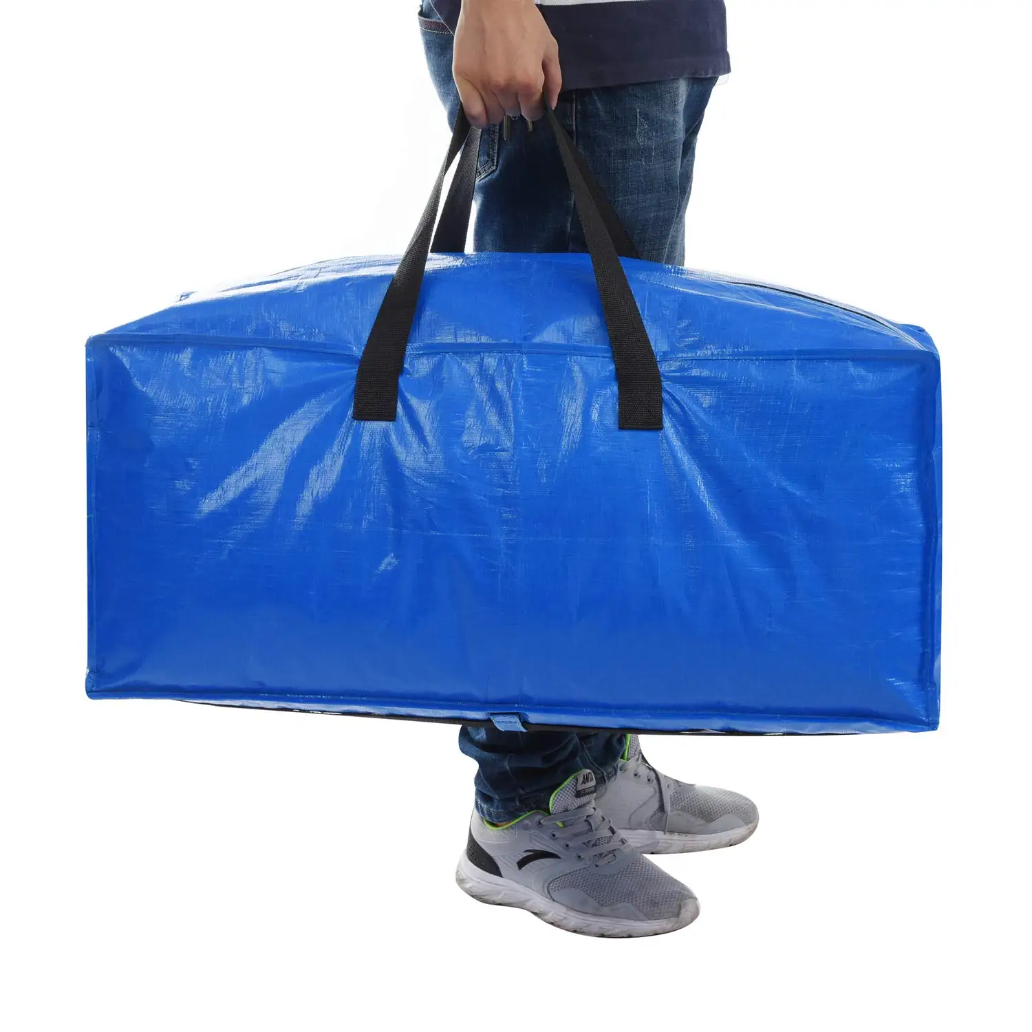 Jumbo Heavy-Duty Moving Bags, Clothing Storage Bags with Sturdy Zipper -  Better than Moving Boxes - Perfect Clothes Storage Bins, Moving Supplies