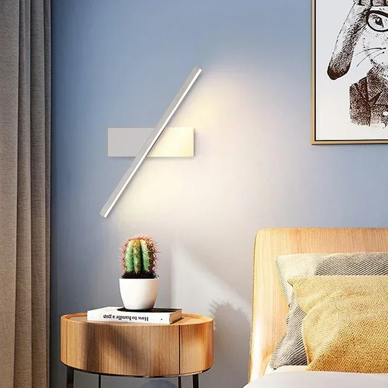 Modern LED Wall Lamp Stripes Wall Sconce for Bedroom Bedside Living Room Study Stairs Home Decor