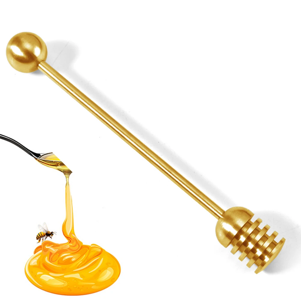 Coffee Stirrers 304 Stainless Steel Honey Dippers Daily Kitchen Accessories Detachable Spoons Efficient Dispensing Design