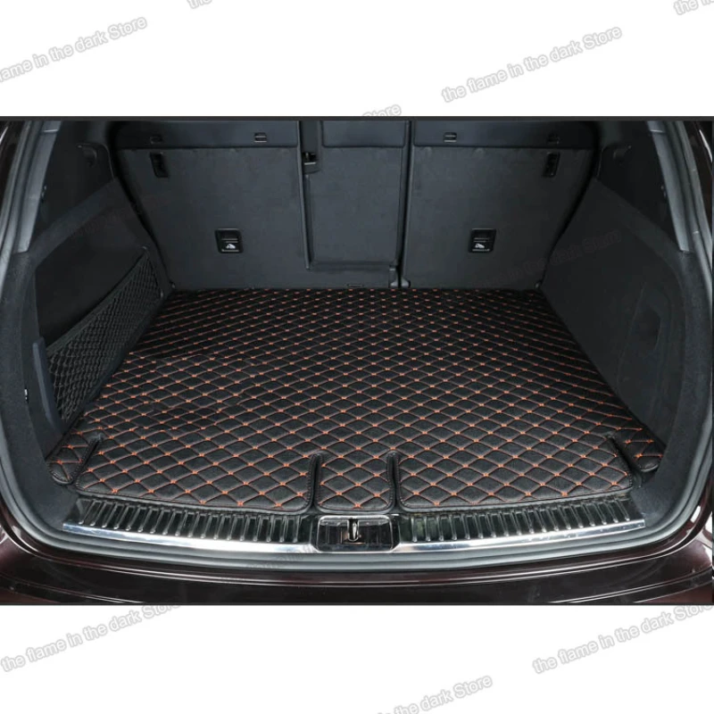 

leather car trunk mat for porsche cayenne 2018 2019 2020 2021 2022 2023 rear boot luggage accessories cushion cargo liner 2024