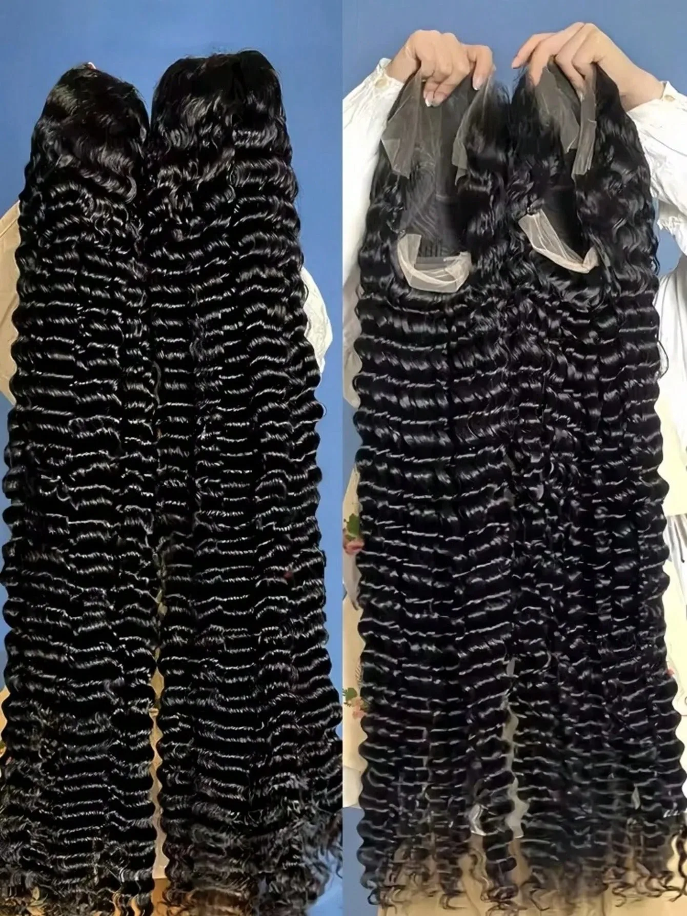 40 Inch 250% Density 13x4 HD Loose Deep Wave Lace Front Wigs Human Hair Pre Plucked Wet And Wavy Lace Front Wig Human Hair 2