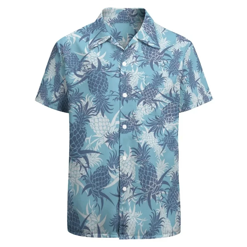 thumbnail image 1 of Camisa hawaiana de playa con estampado 3D para hombre, divertida camisa de fiesta con gráficos retro, blusa abotonada de manga corta para hombre, ropa Y2k, 1 of 5