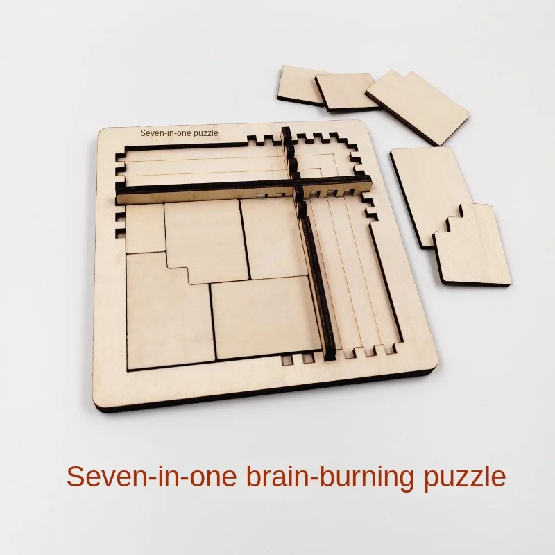 

Seven-in-One Puzzle Puzzle Puzzle Brainy Super Difficult Seven-Level Card Intelligence Challenge Level 10 Difficulty Toy