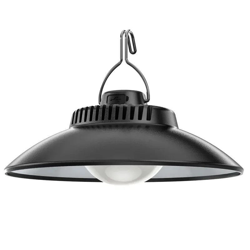 Vintage-Style Rechargeable Camping Lantern - Portable, Dimmable Outdoor Hanging Light