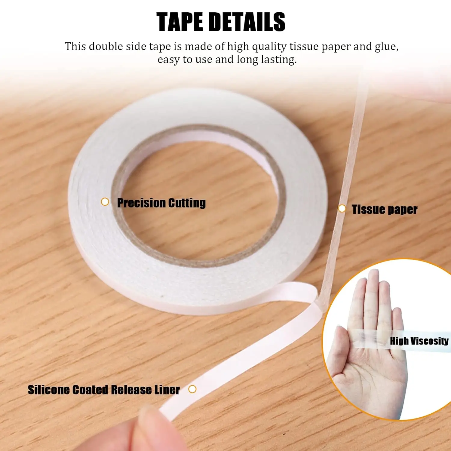 Versatile Double-Sided Tape for Creative Projects and Gift Wrapping