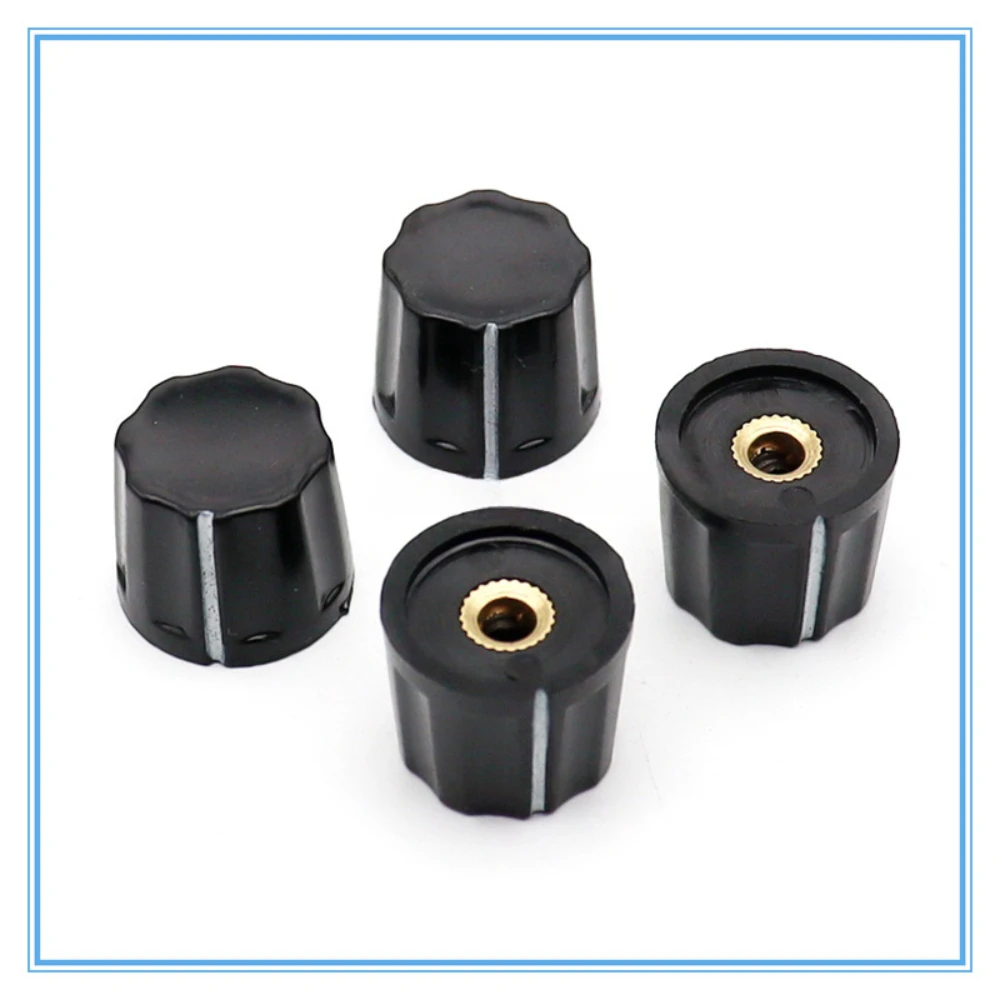 4PCS 19 &times; 15.5 bakelite knob cap potentiometer knob cap electronic instrument/electrical equipment switch hole 4MM