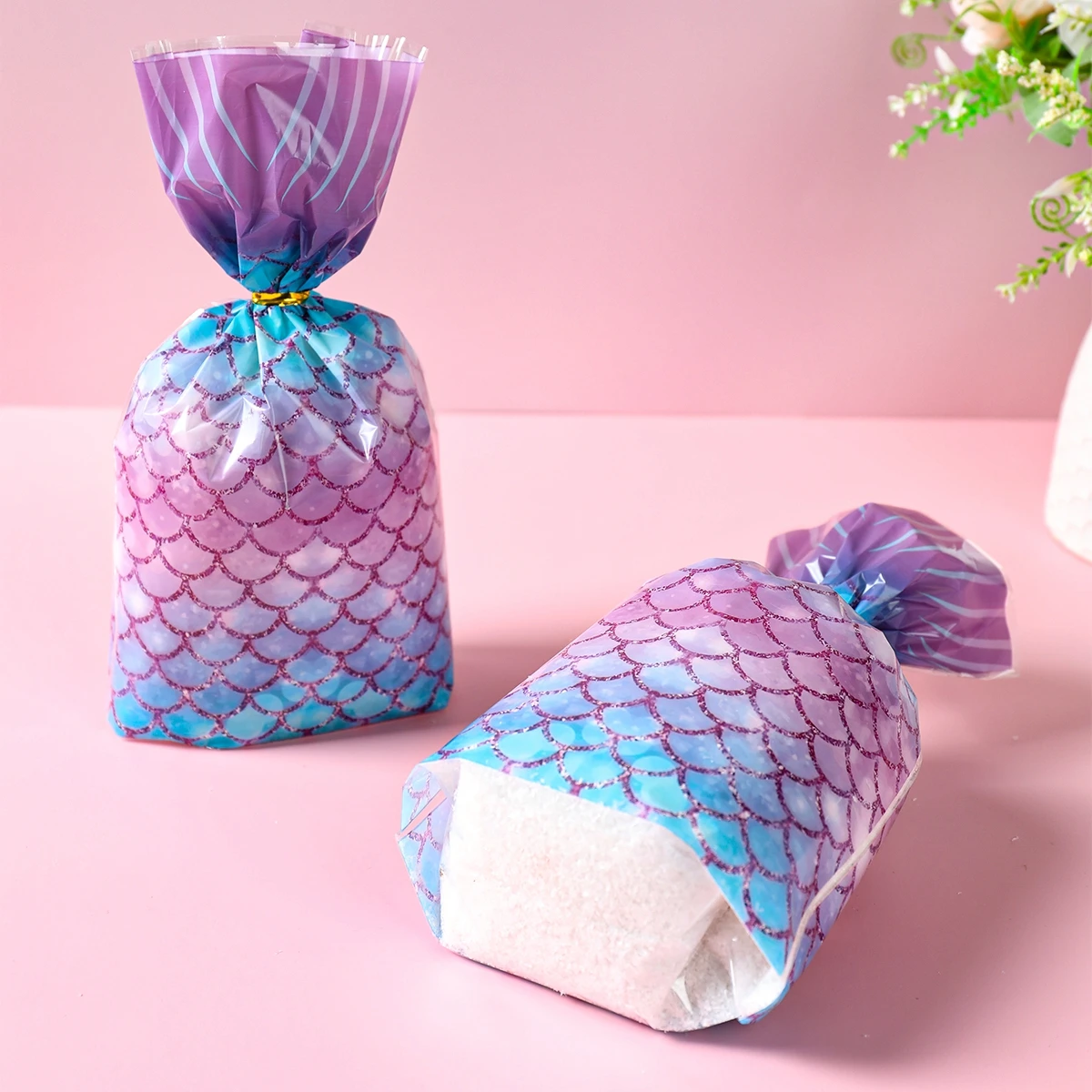 Sacs à Bonbons En Forme De Petite Sirène, Décoration De Ixd'Anniversaire, Sac Cadeau Pour Enfants, Fournitures De IxPréChristophe, 1er Anniversaire, 10 Pièces