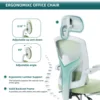 JHK Ergonomic Reclining High Back Mesh Living Room Rocking Gaming Chair Computer Desk Swivel Rolling  Lumbar Support Pillow 4