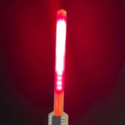 Vibrant LED Cob Meteor Shower Flowing Water Lamp - Multicolor Filament Light Accessories - 58mm 1pcs (Red)