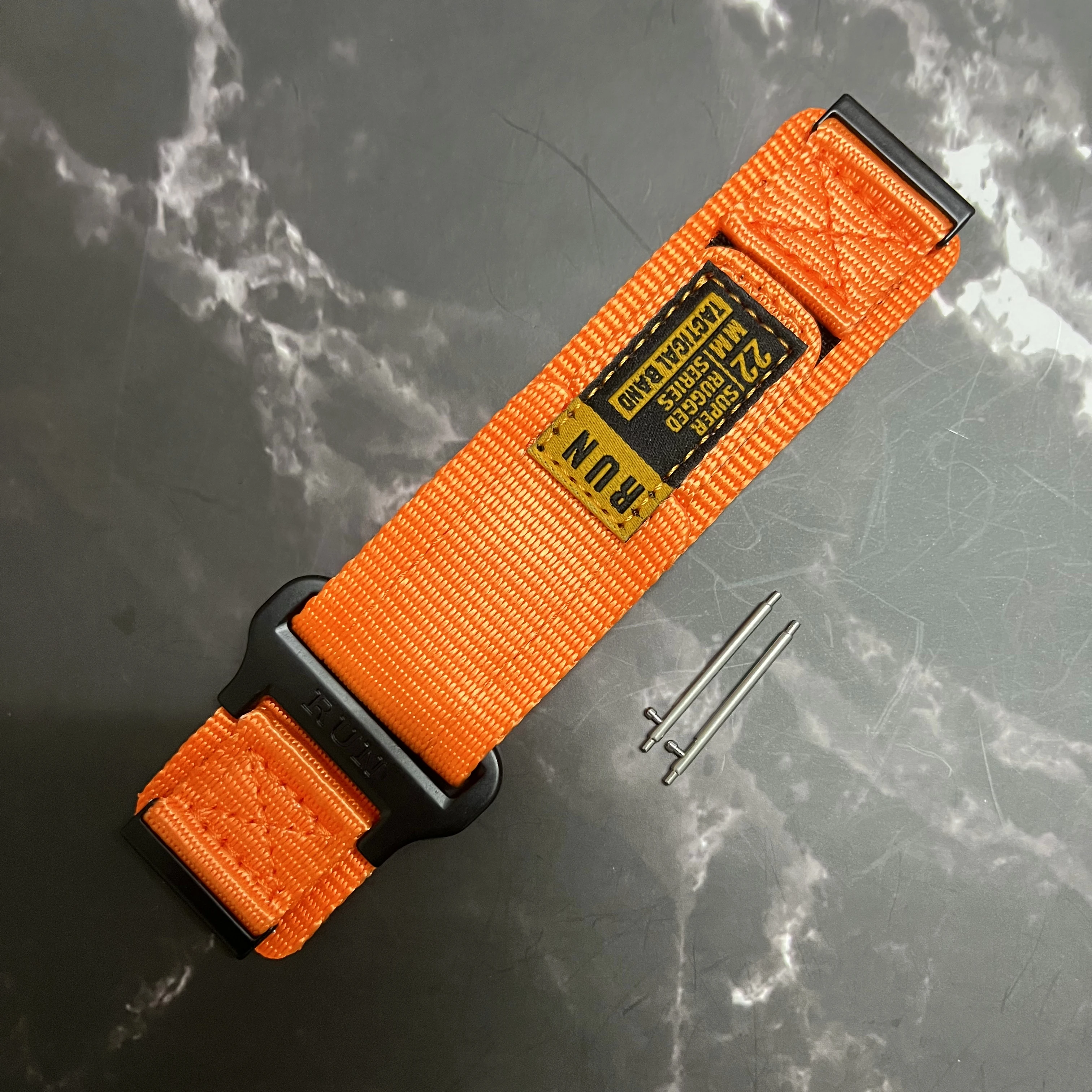Premium 24mm Nylon Loop Strap Bracelet | Easy Fit & Replaceable Wristband Belt