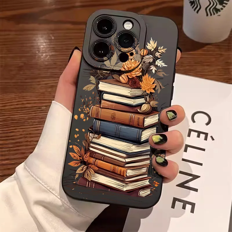 Elegant Book Pattern Phone Case - Creative and Beautiful Design Cover