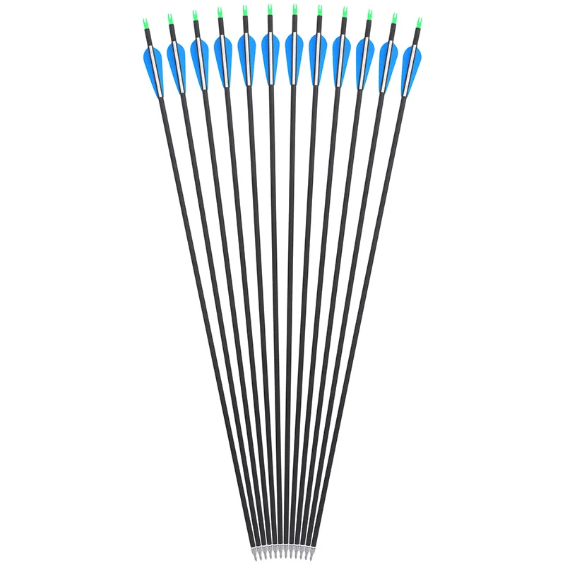 Frecce Carbonio Per Arco 30 Pezzi - Punte Sostituibili Per Caccia E Tiro Con Arco - Foto 3