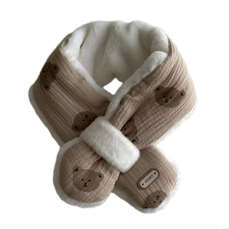 H055 Cartoon Baby Scarf Autumn Winter Baby Neck Scarf Warm Boys Girls Neckerchief